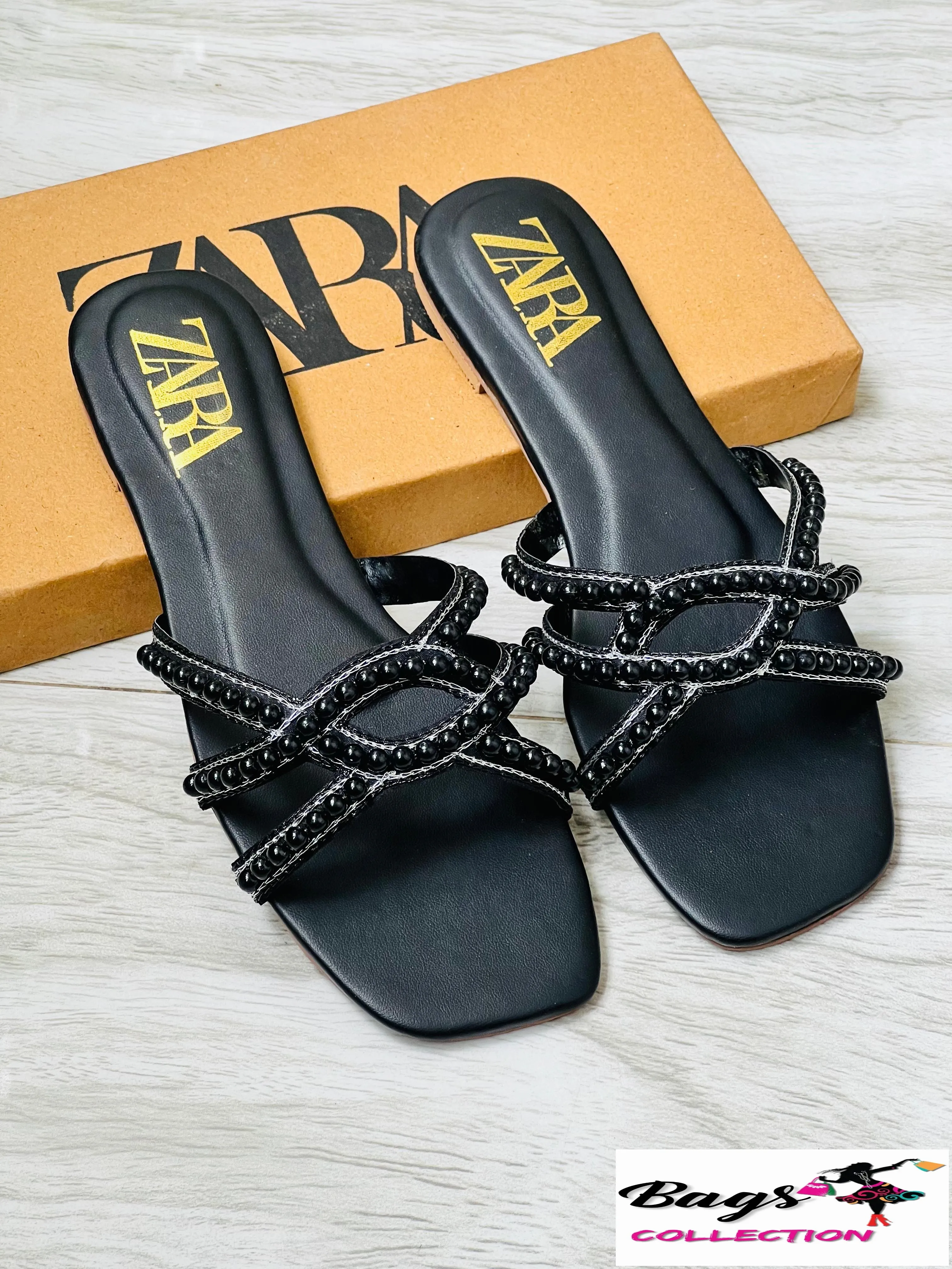 Best Price Zara Embroided Slippers