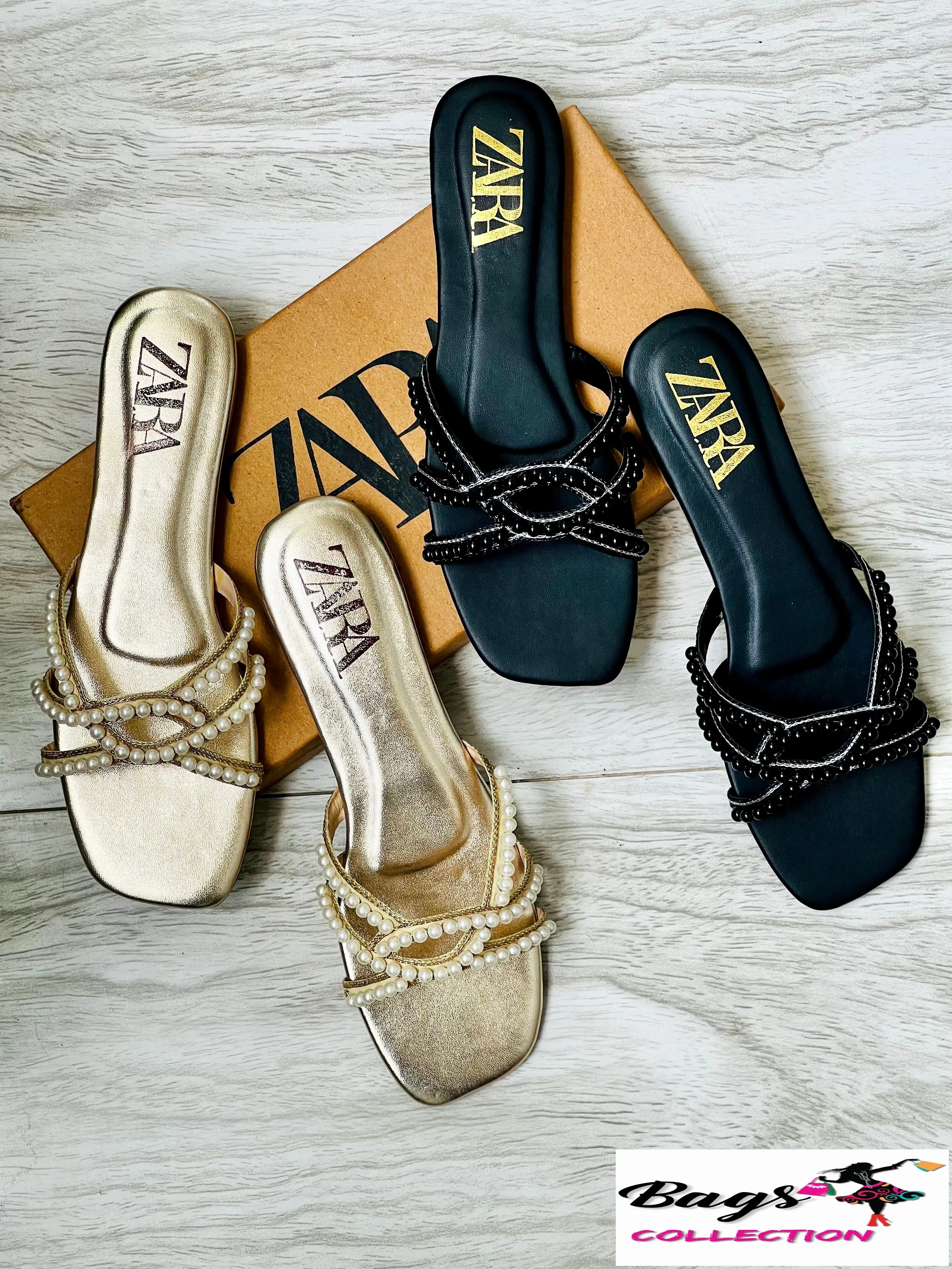 Zara Embroided Slippers